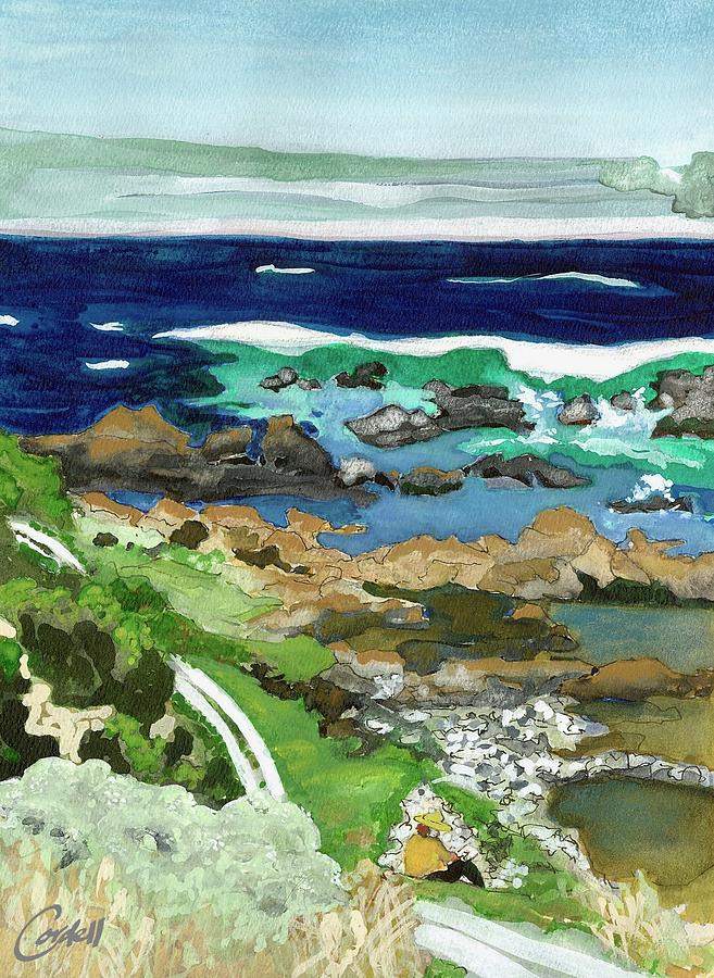 Cataraqui, King Island, Tas. Painting by Joan Cordell