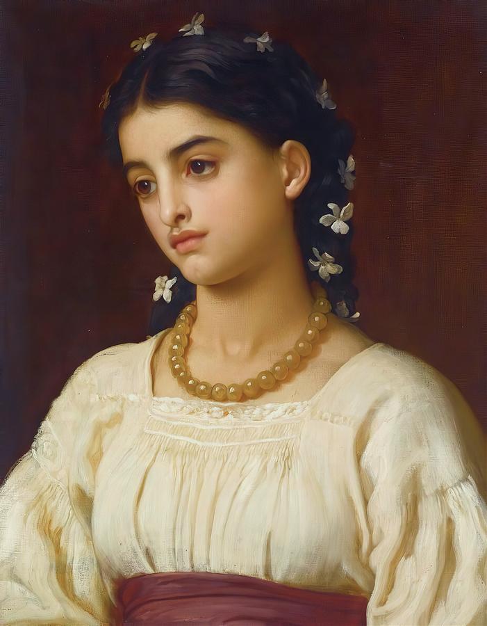 Portrait Painting - Catarina by Frederic Leighton