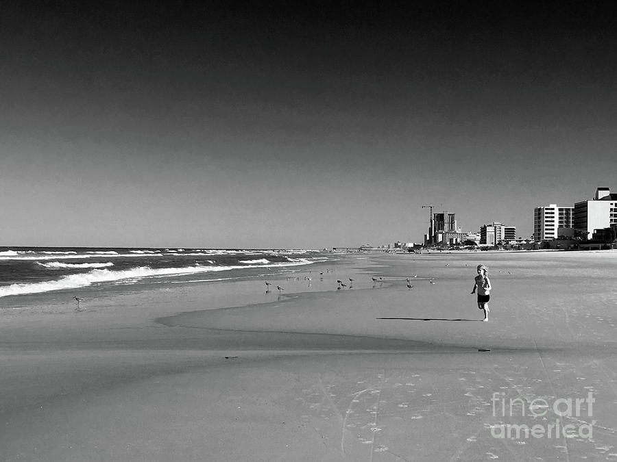 Black And White Photograph - Catch a Wave BNW by Kelly Council Black And White Photograph - Catch a Wave BNW by Kelly Council