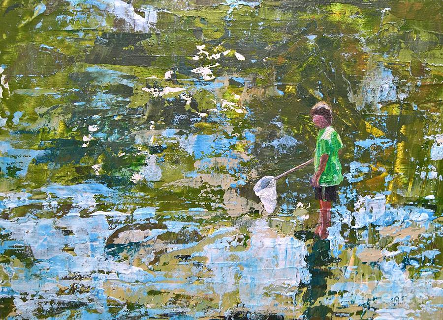 Catching Minnows Painting by Lisa Dionne