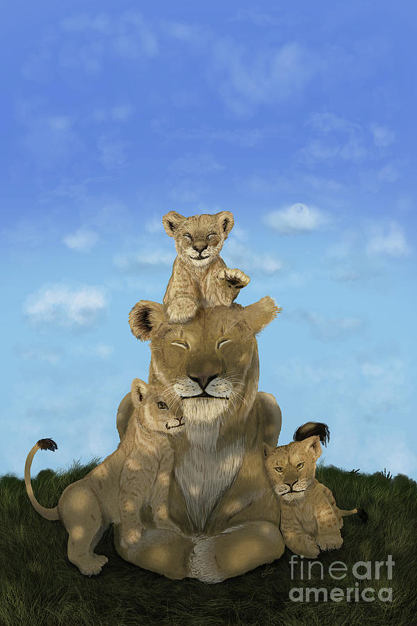 Catching the Light - African Lions by Ford Family Catching the Light - African Lions by Ford Family