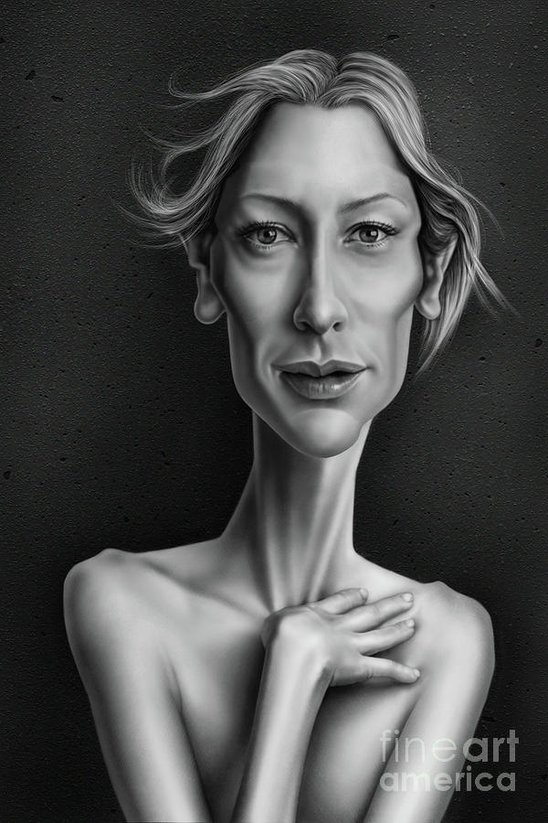 Cate Blanchett Digital Art - Cate Blanchett by Andre Koekemoer