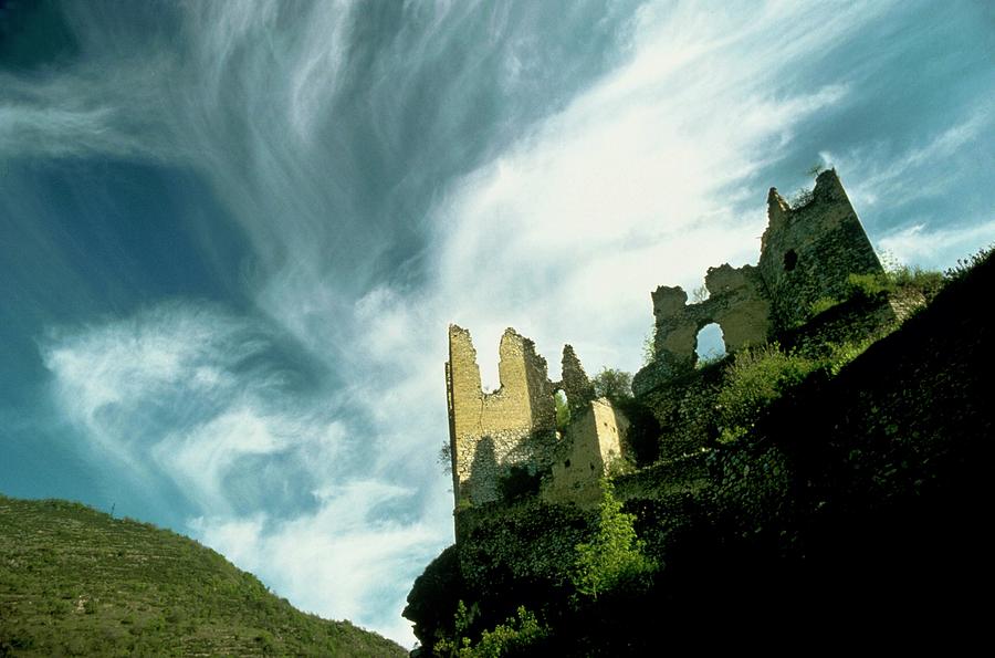 Cathar Country The Castle Of Usson In Photograph by Gerard Sioen