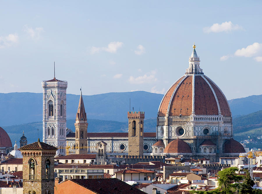 Cathedral And Duomo On The Florence Photograph by Deejpilot