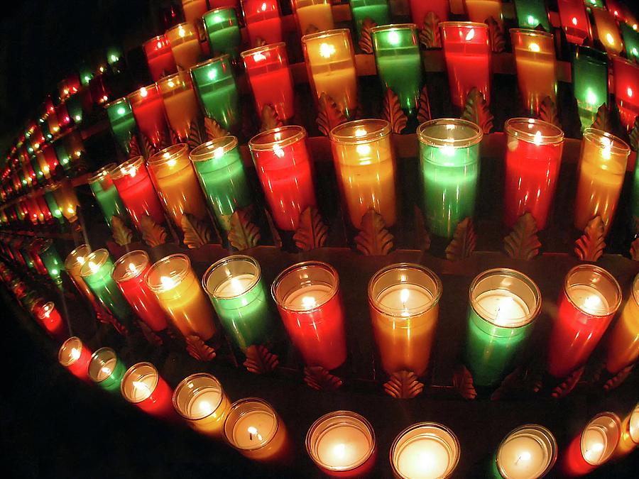 Cathedral Candles Photograph by Bill Cain