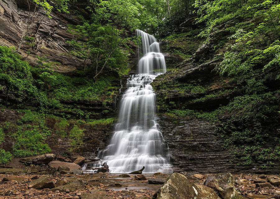 Spring Photograph - Cathedral Falls by Shanna Britt