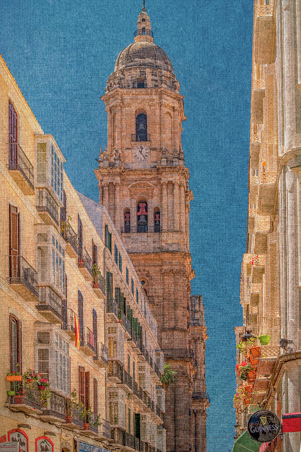 Cathedral of Malaga Peek Photograph by Marcy Wielfaert