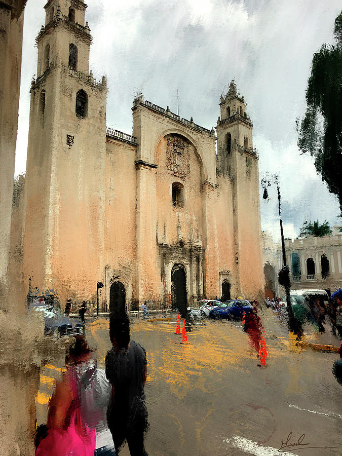 Cathedral of Merida Mexico Photograph by GW Mireles