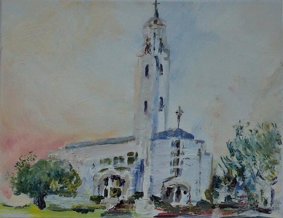Cathedral of the Holy Spirit Painting by Helen Campbell