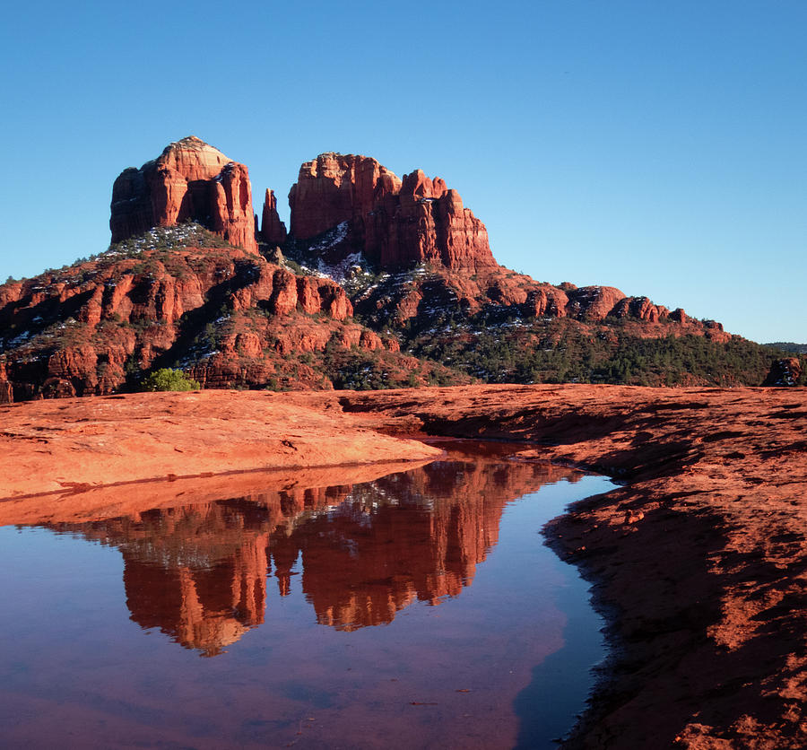 Cathedral Rock Reflection II Photograph by Terry Ann Morris