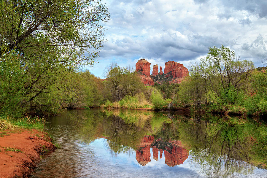 Cathedral Rock Reflection Photograph by James Eddy