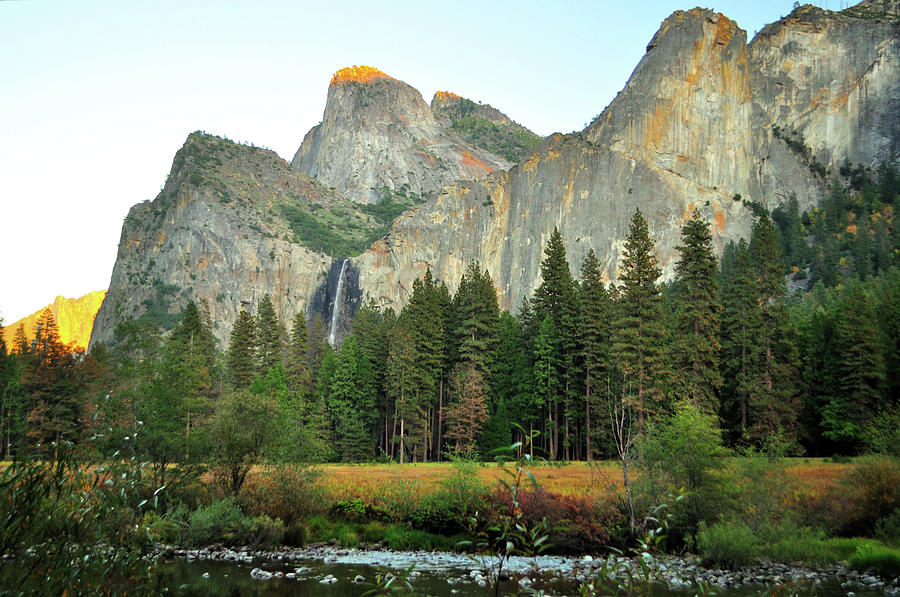 Cathedral Rocks Yosemite Photograph by Sandy L. Kirkner