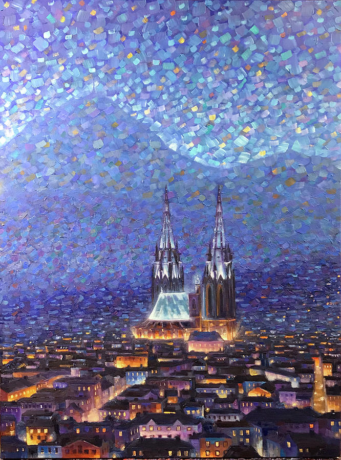 France Painting - Cathedrale3 by Rob Buntin France Painting - Cathedrale3 by Rob Buntin