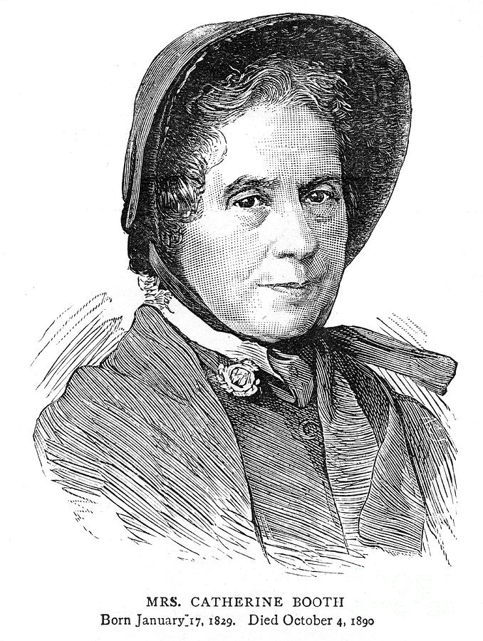 Black And White Drawing - Catherine Booth, Wife Of William Booth by Print Collector