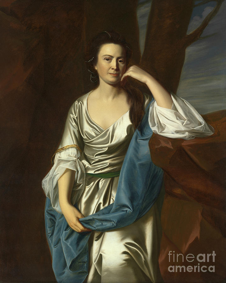 Catherine Greene By John Singleton Copley Painting by John Singleton Copley