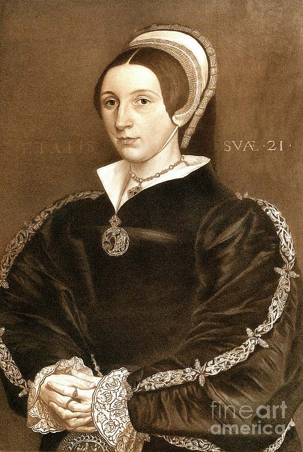 Catherine Howard, Fifth Wife And Queen Drawing by Print Collector