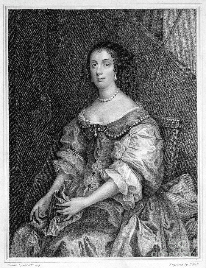 Catherine Of Braganza, Queen Consort Drawing by Print Collector
