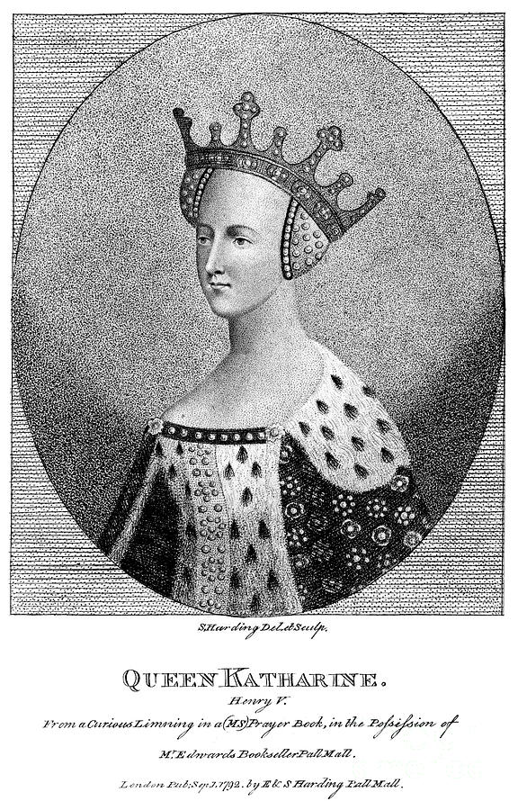 Catherine Of Valois 1401-1437, Queen Drawing by Print Collector