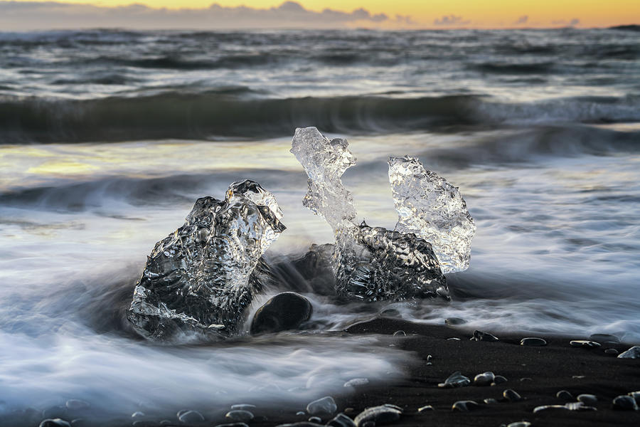 Iceland Photograph - Caught in a Wave by Framing Places Iceland Photograph - Caught in a Wave by Framing Places