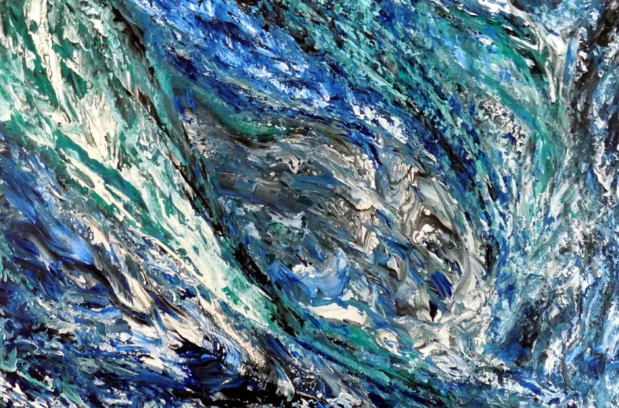 Caught in the Undertow Painting by Kristina Rode - Fine Art America