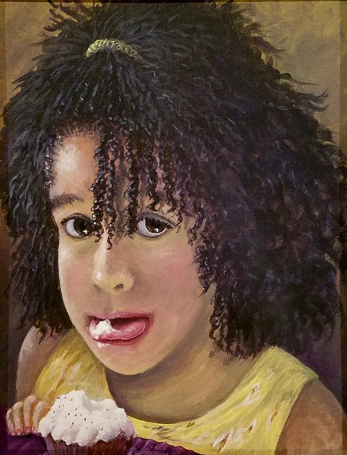 Girl Painting - Caught Ya, Kelsey by Dara Dodson Girl Painting - Caught Ya, Kelsey by Dara Dodson