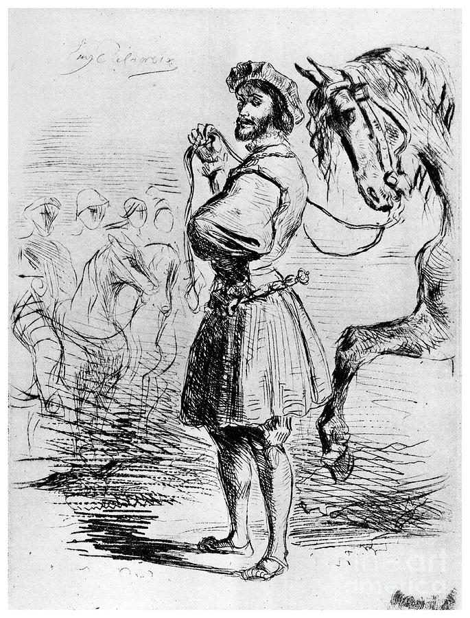 Cavalier Francais, C1820-1860 Drawing by Print Collector