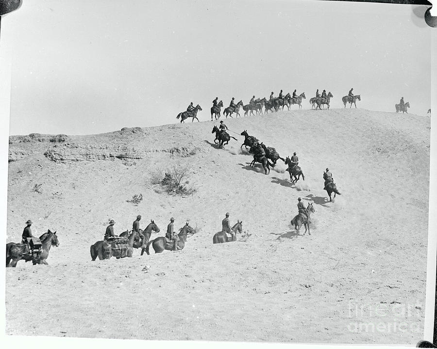 Cavalry Guarding Mexican Border Photograph by Bettmann