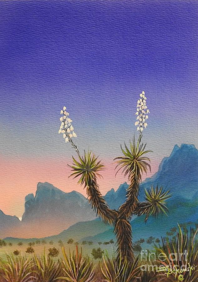 Cave Creek Canyon Dusk Painting by Jerry Bokowski