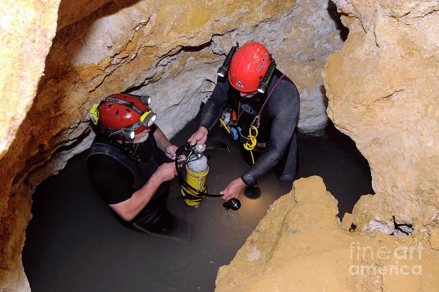 Cave Research Photograph by Thierry Berrod, Mona Lisa Production/science Photo Library
