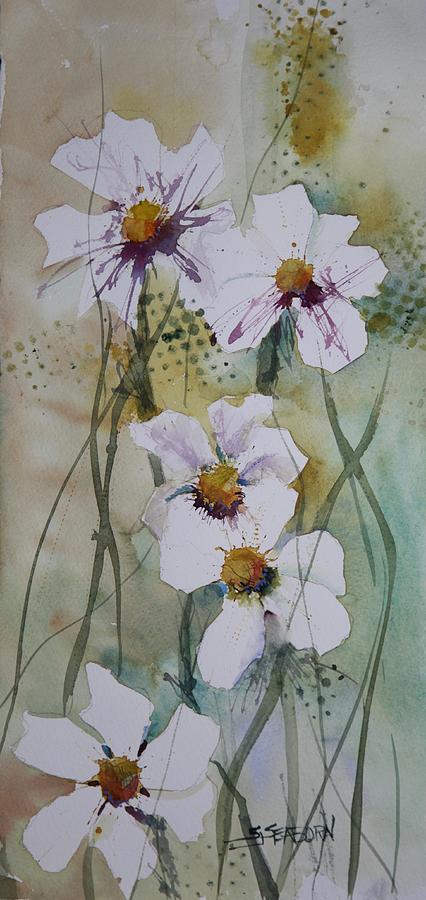 CCs Flowers Painting by Susan Seaborn
