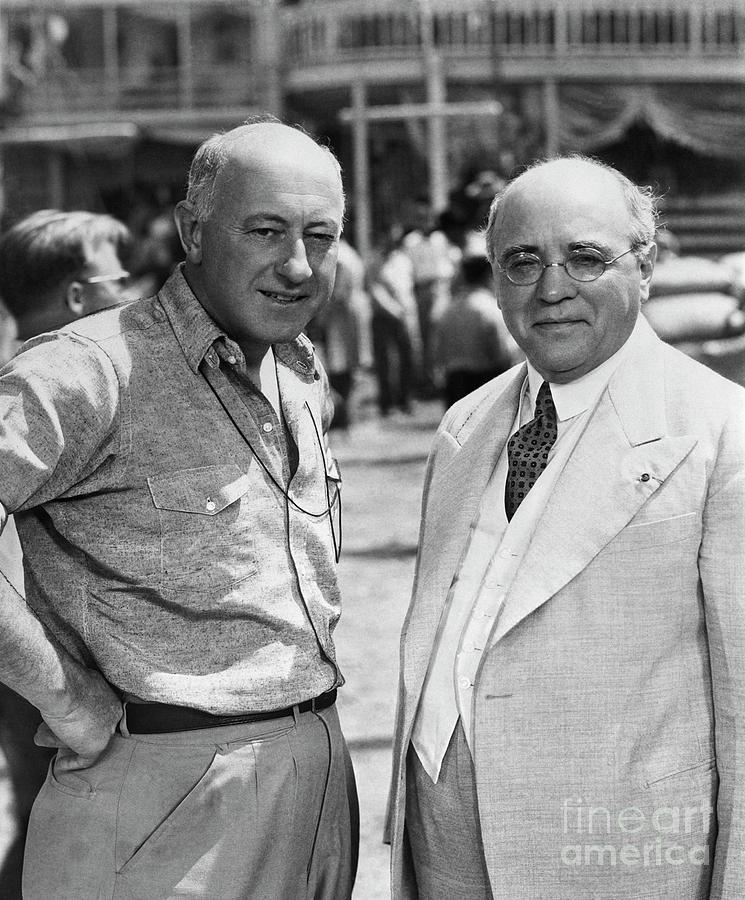 Cecil B Demille And Albert Sarraut Photograph by Bettmann