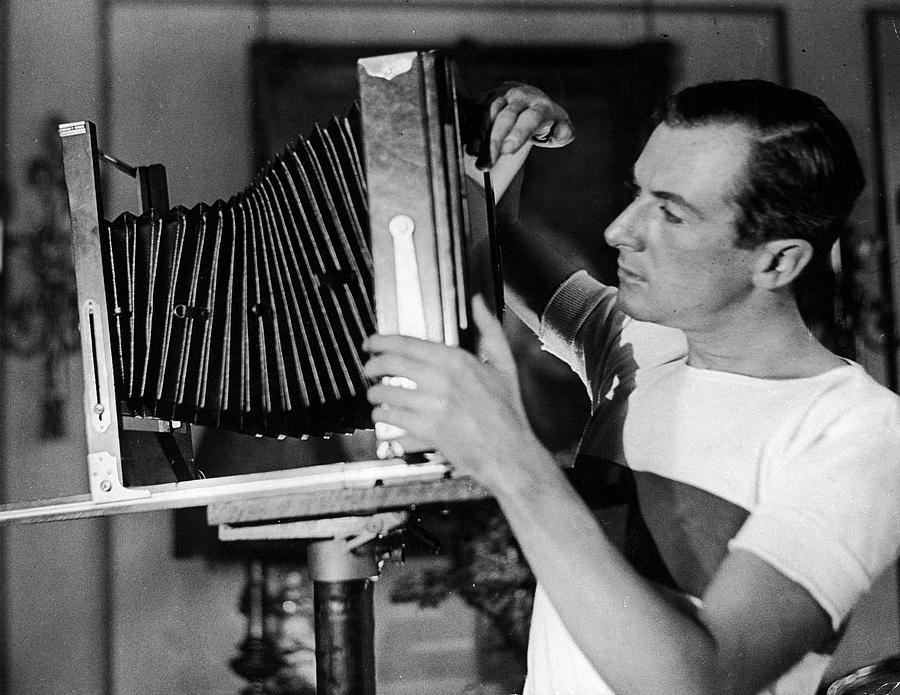 Vintage Photograph - Cecil Beaton by Alfred Eisenstaedt