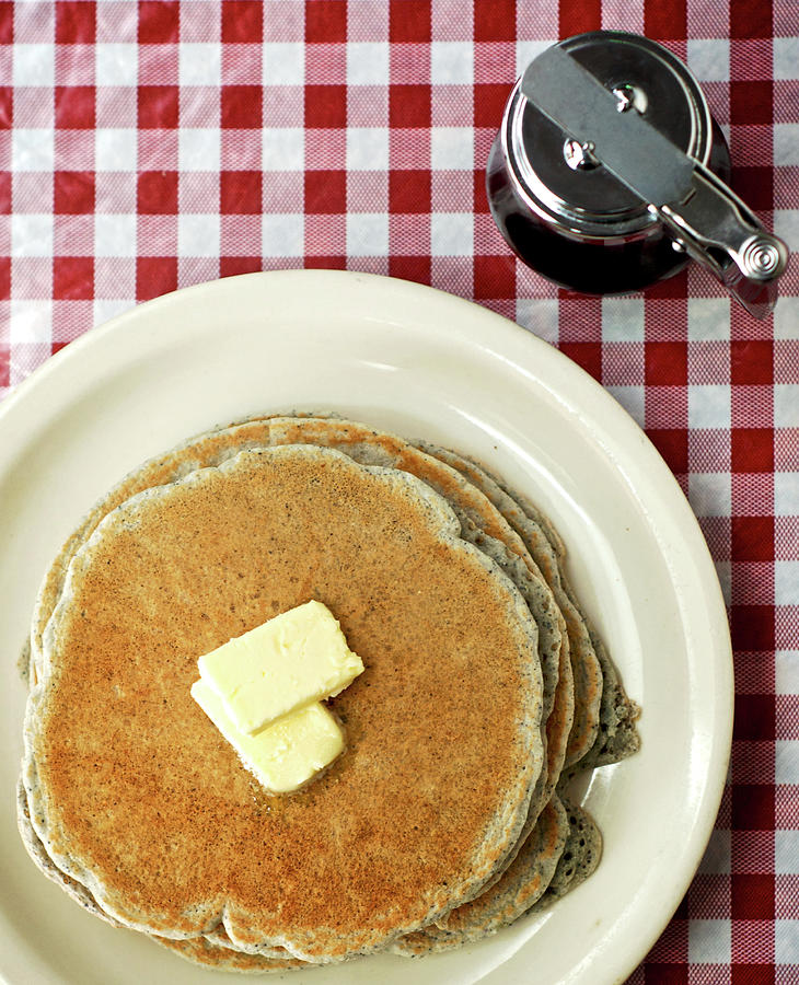 Cecilias Cafe Blue Corn Piñon Pancakes Photograph by Sergio Salvador Cecilias Cafe Blue Corn Piñon Pancakes Photograph by Sergio Salvador