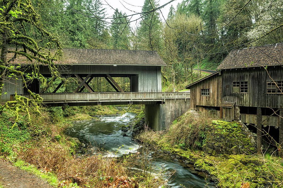 Cedar Creek Covered Bridge and Grist Mill by Belinda Greb Cedar Creek Covered Bridge and Grist Mill by Belinda Greb