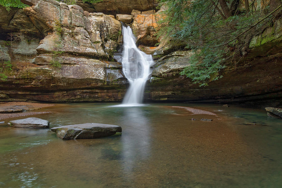 Cedar Falls, Hocking Hills State Park, OH Photograph by Ina Kratzsch