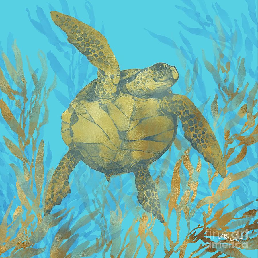 Turtle Painting - Cedar Key Turtle I by Paul Brent