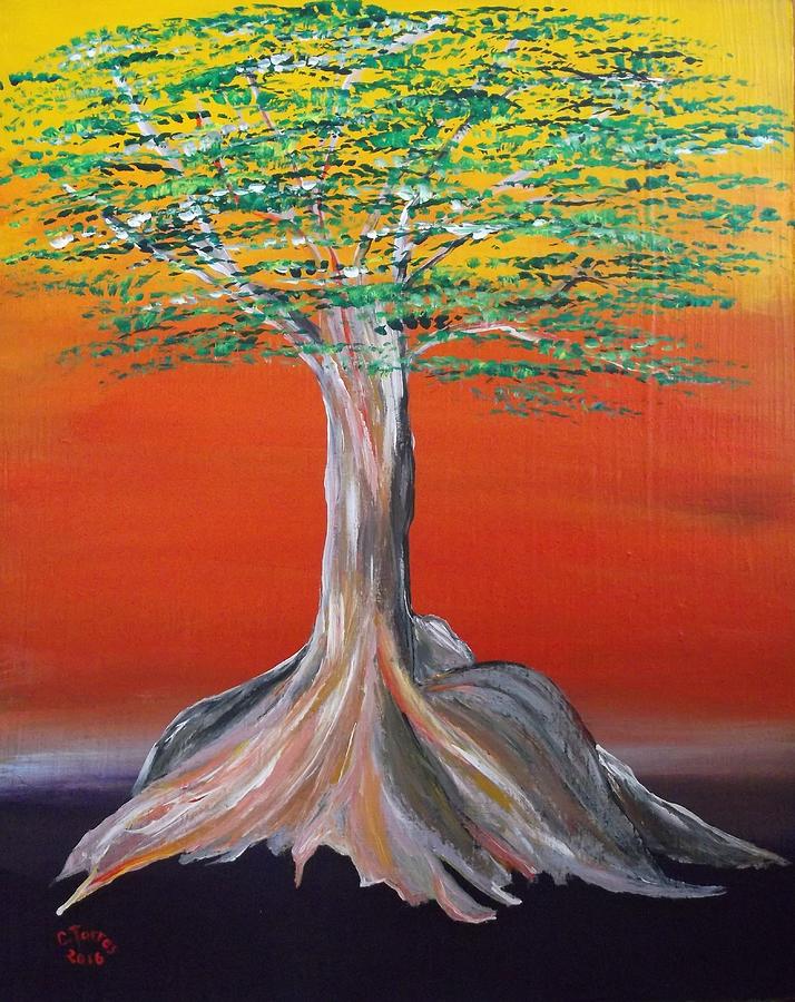 Ceiba Tree Painting by Carmelo Torres - Fine Art America