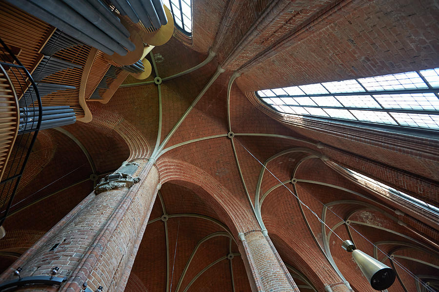 Ceiling Of Hanover Marktkirche Photograph by Allan Baxter