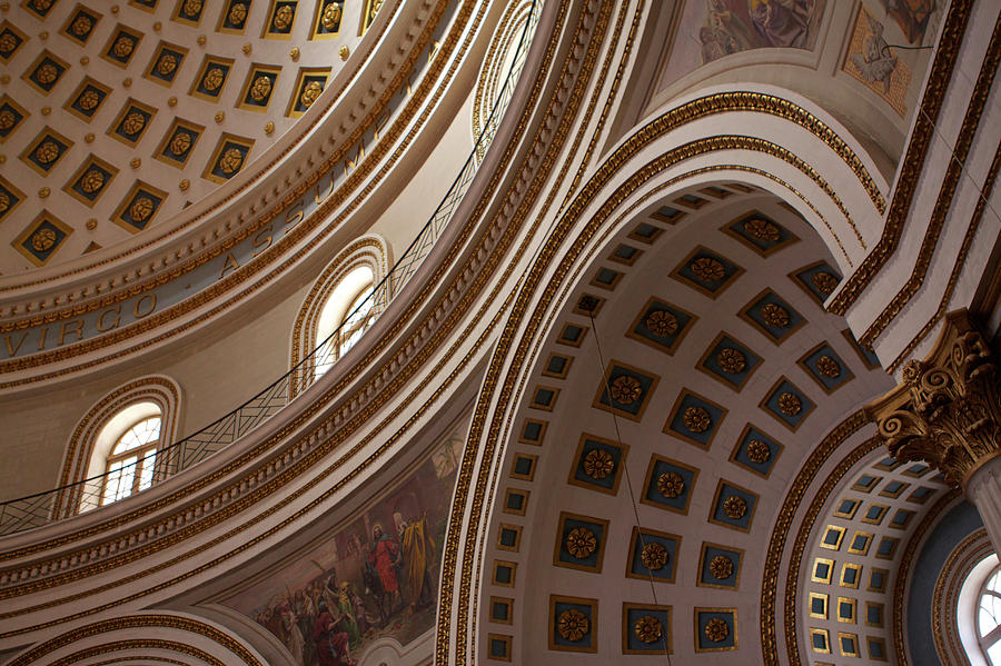 Ceiling Of Mosta Church, Mosta Photograph by Latitudestock - Emma Durnford Ceiling Of Mosta Church, Mosta Photograph by Latitudestock - Emma Durnford