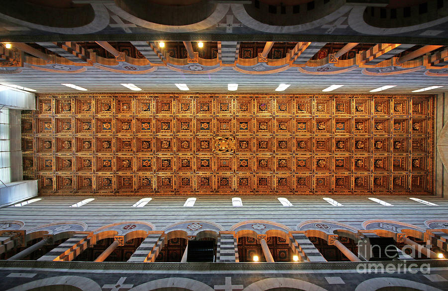 Ceiling of Pisa Cathedral 0363 Photograph by Jack Schultz
