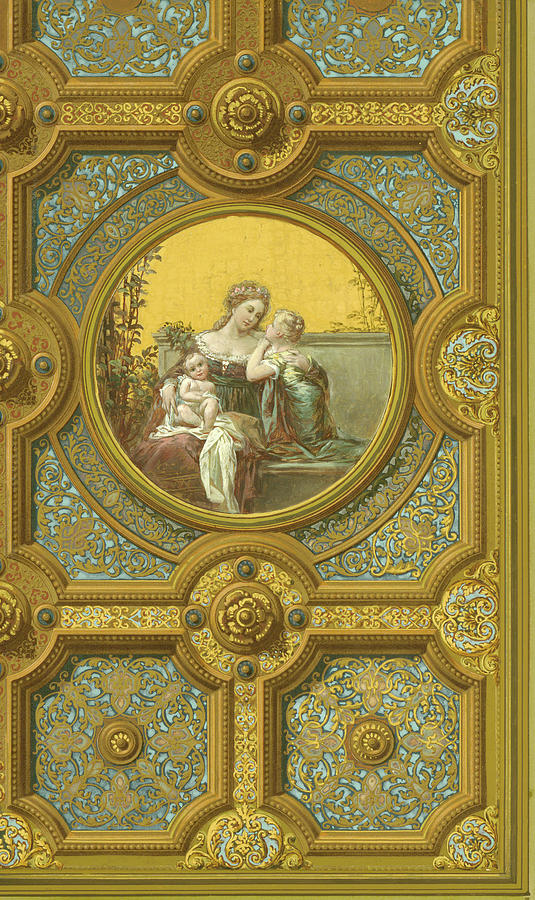 Ceiling of Rear Hall, Kemble Residence by George Herzog Ceiling of Rear Hall, Kemble Residence by George Herzog