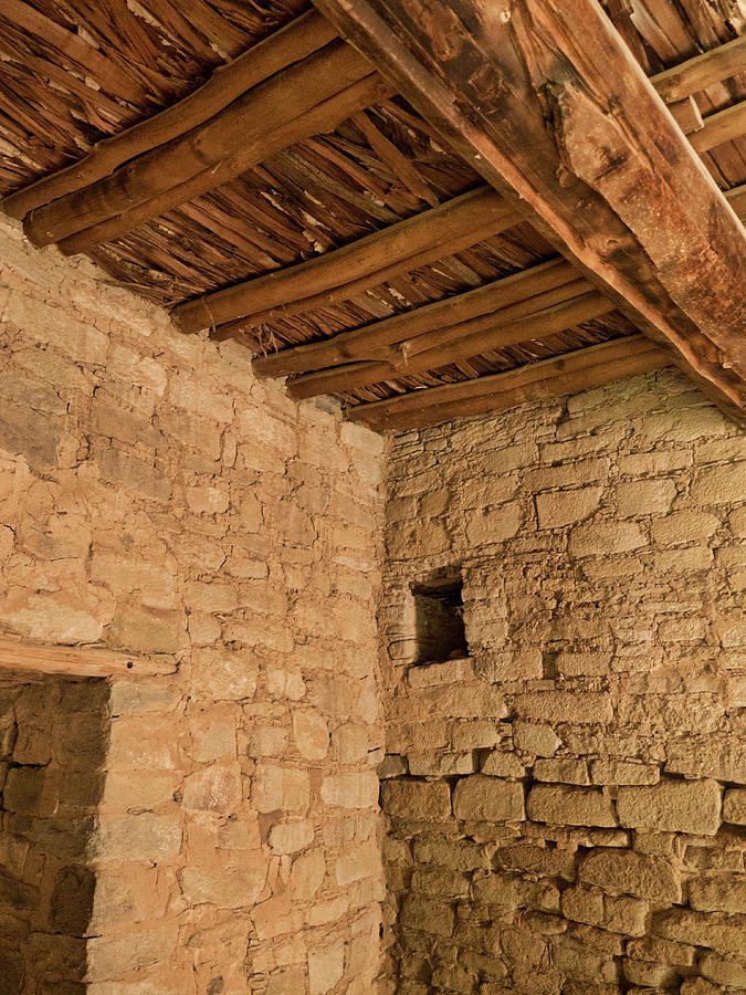 Ceiling timbers, Aztec Ruin, NM Photograph by Segura Shaw Photography