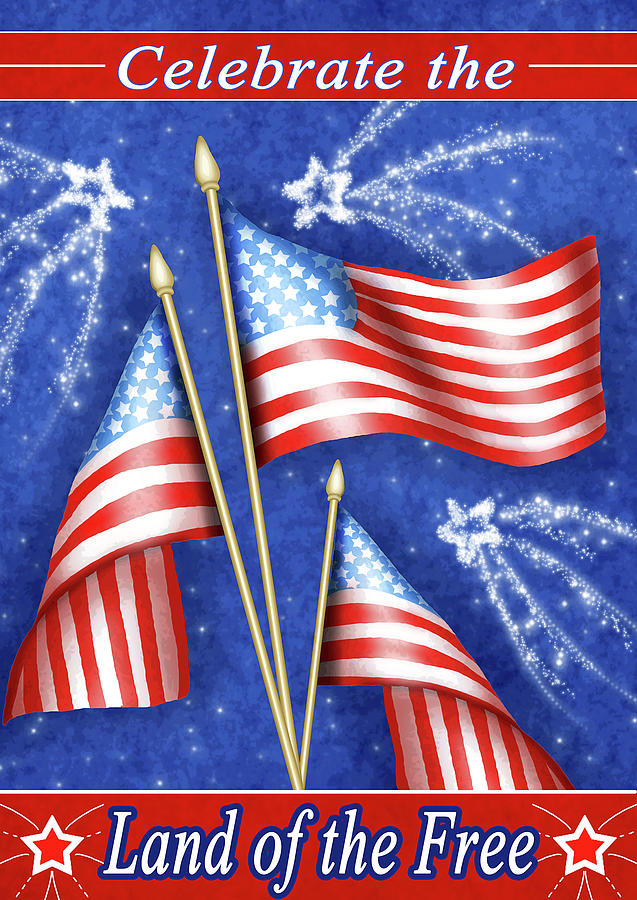 Flag Digital Art - Celebrate Freedom by Melissa Dawn