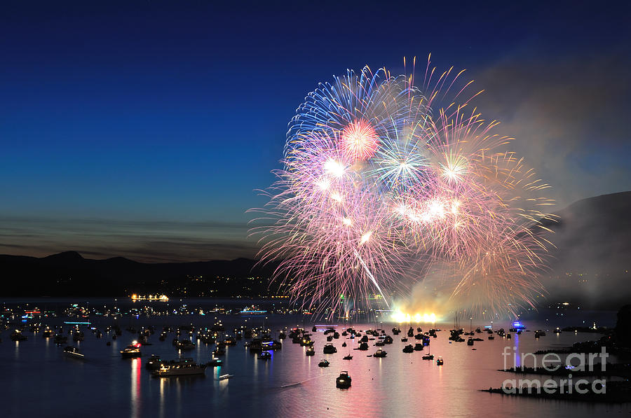 City Photograph - Celebration Of Lights Fireworks by Lijuan Guo