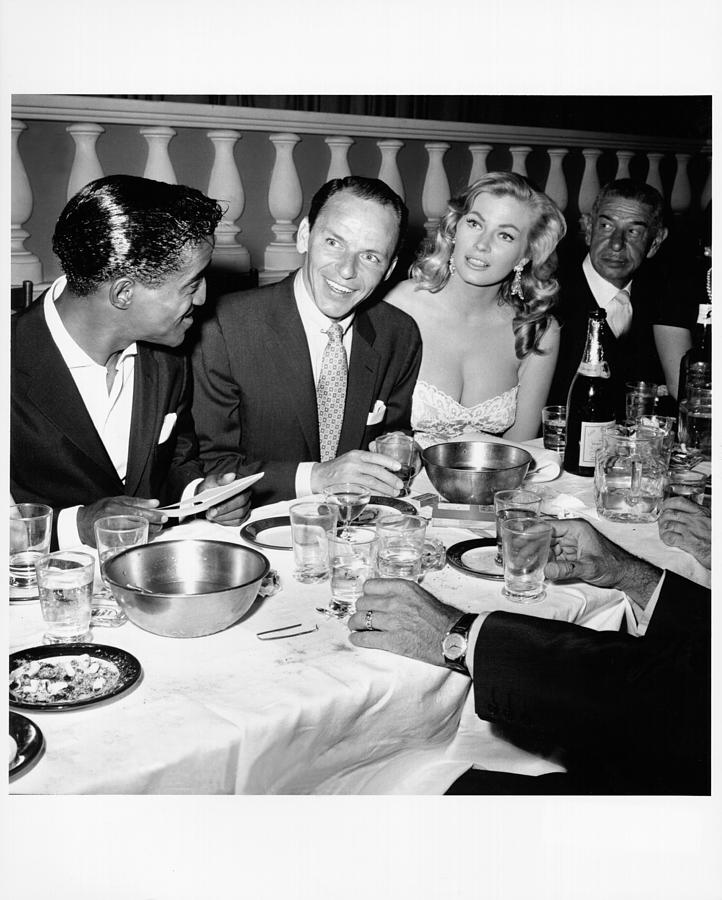 Frank Sinatra Photograph - Celebrities Dine At Romanoffs by Michael Ochs Archives