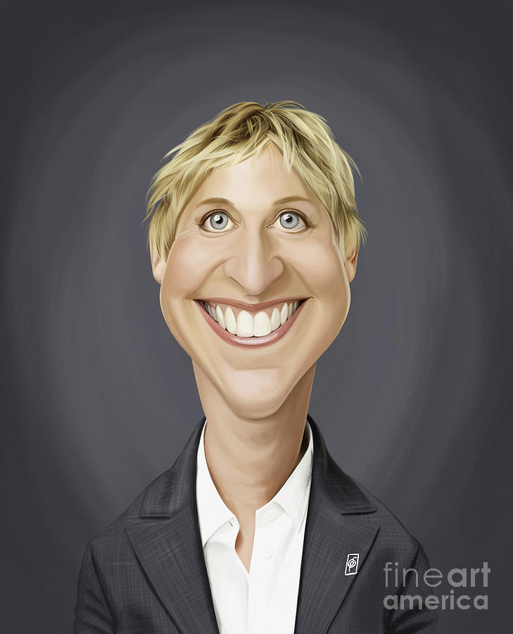 Celebrity Sunday - Ellen Degeneres by Rob Snow Celebrity Sunday - Ellen Degeneres by Rob Snow