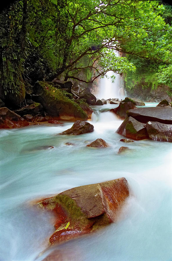 Celeste Falls, Costa Rica Photograph by Ogphoto