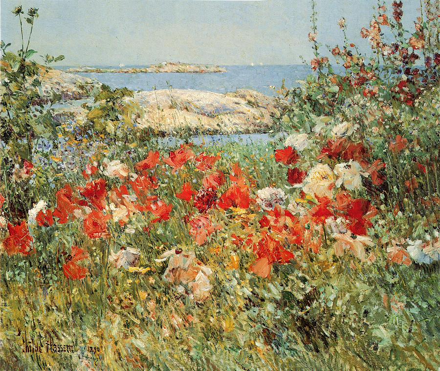 Celia Thaxters Garden Isle Of Shoals Maine 2 Photograph by Childe Hassam