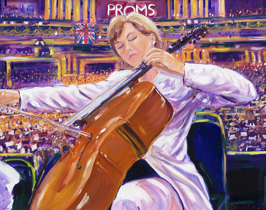 Cellist Painting by Seeables Visual Arts