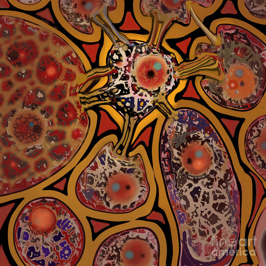 Cells Digital Art by Carol Jacobs